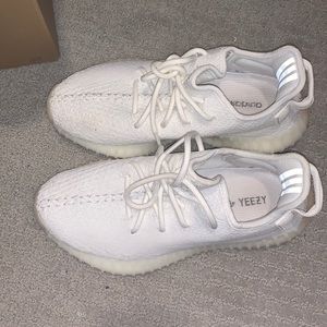 Triple White Yeezys